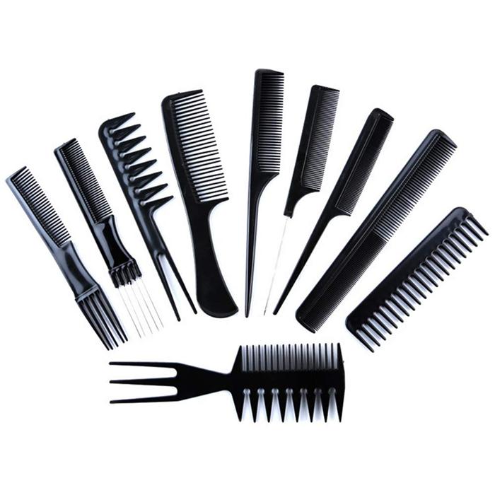 10 PCS Set Sisir Sikat Rambut Profesional