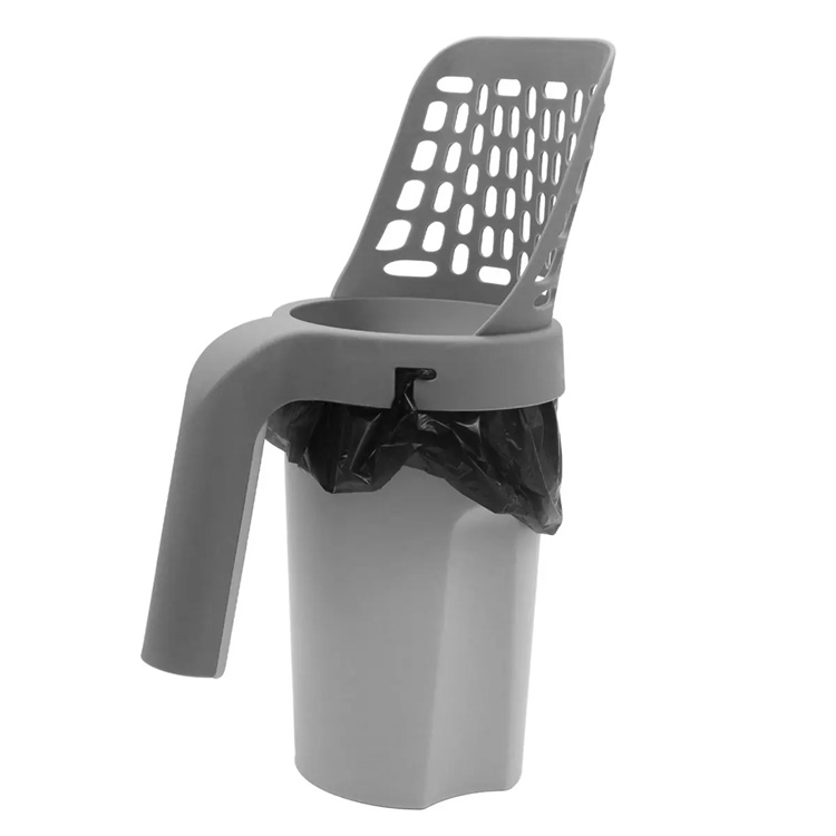 2 in 1 kucing kotoran kotoran portabel all-in-one cat scoop