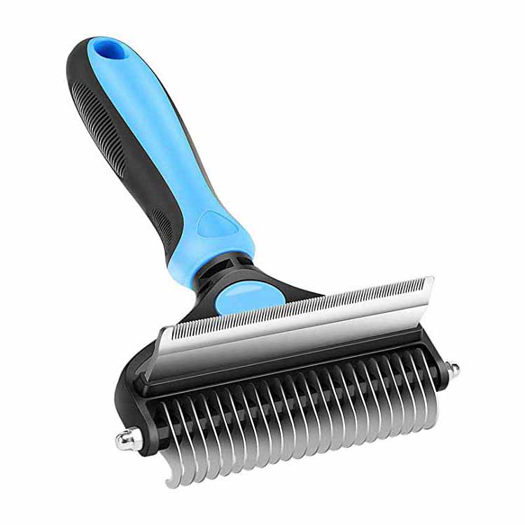 2 In 1 Undercoat Dematting Comb Pet Grooming Brush