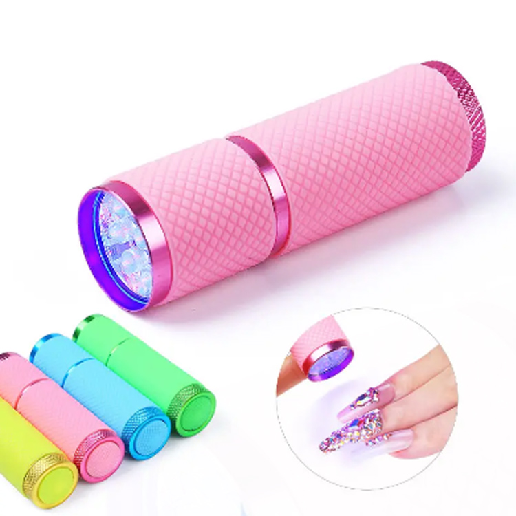 2024 gel curing polish ringan pengering cepat 9 LED lampu kuku mini UV