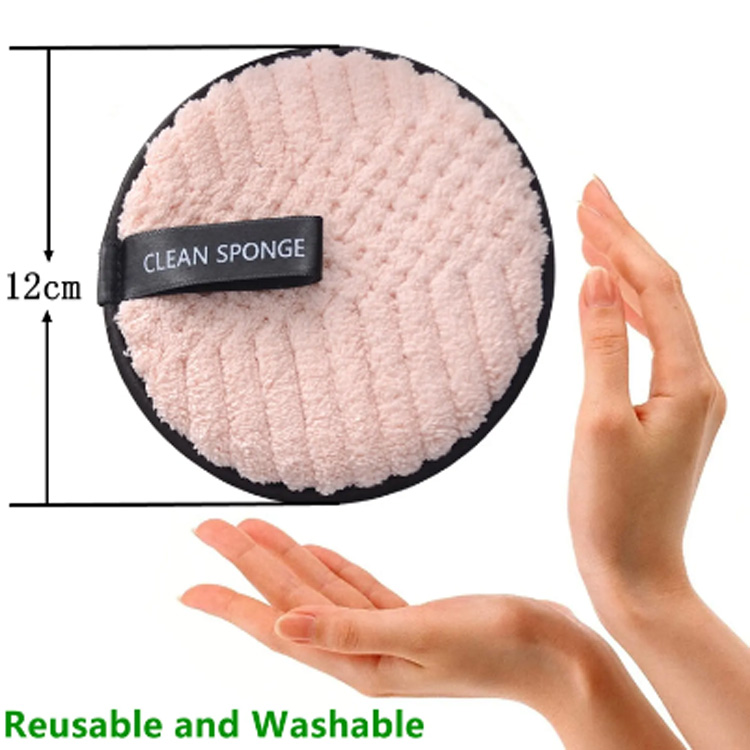 2024 Microfiber Makeup Face Cleaning Spons Pads