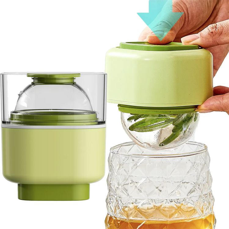 3D Ice Ball Cube Maker Silikon Ice Ball berbentuk cetakan tekan