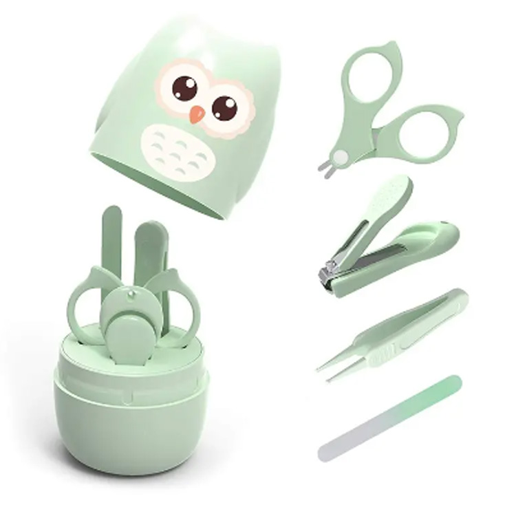 4-in-1 Bayi Kuku Polisher File File Infant Newborn Manicure Set