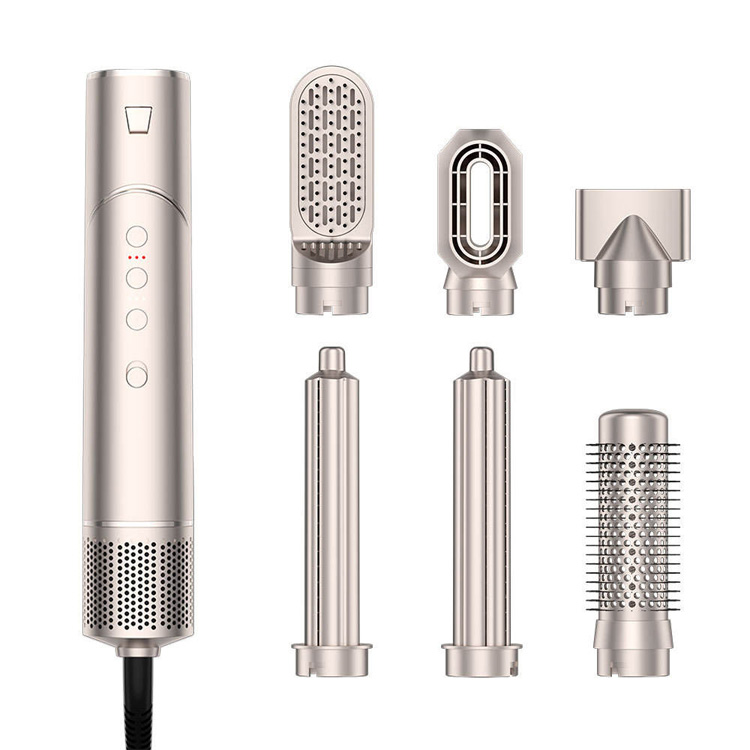 6 in 1 Hot Air Comb Lipat Ion multi-fungsional rambut penata rambut