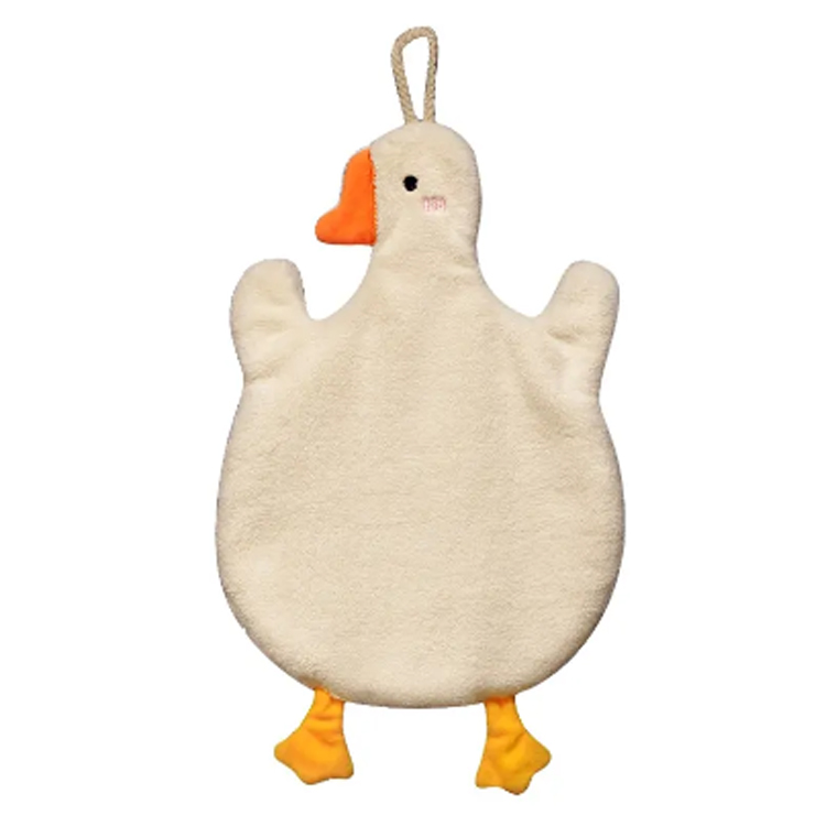 Logo Kustom Putih Bebek Gantung Tangan Handuk Swan