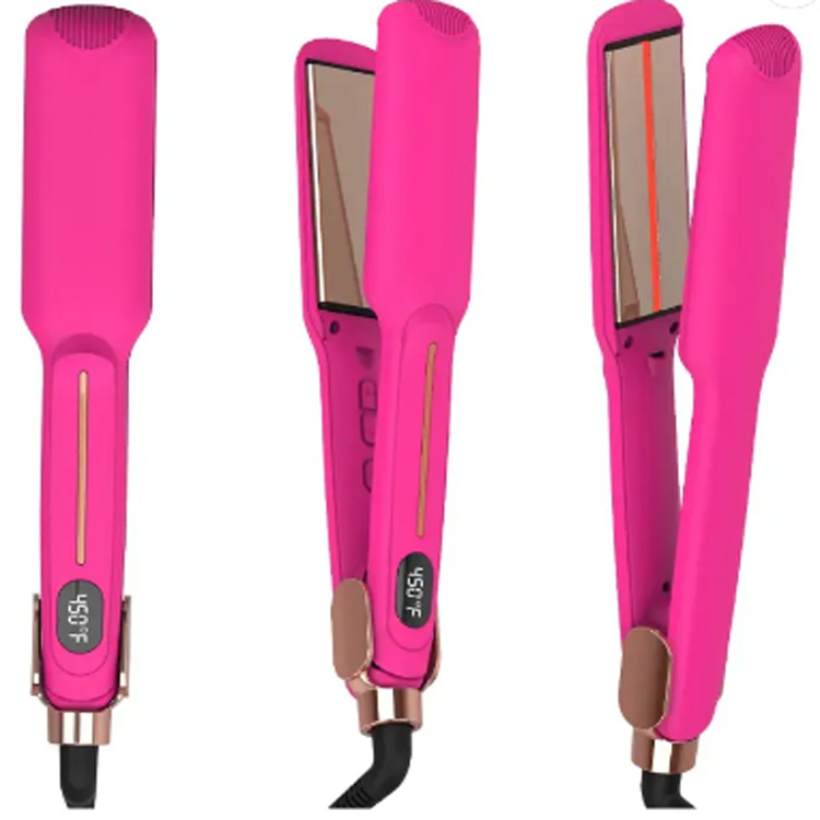 Kustom pink rambut merah muda volumisasi pelurus rambut