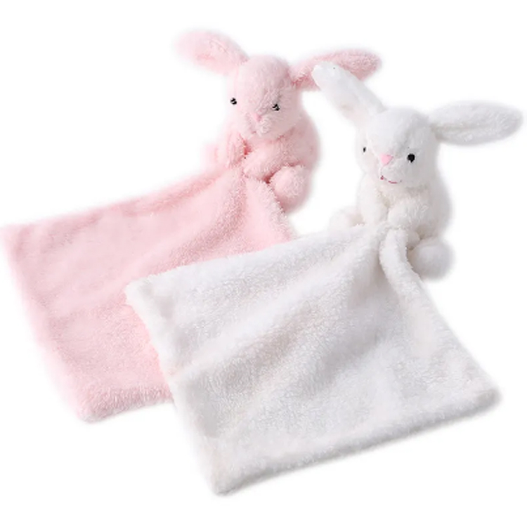 Mainan boneka kelinci lucu mainan bayi dat kelinci handuk menenangkan