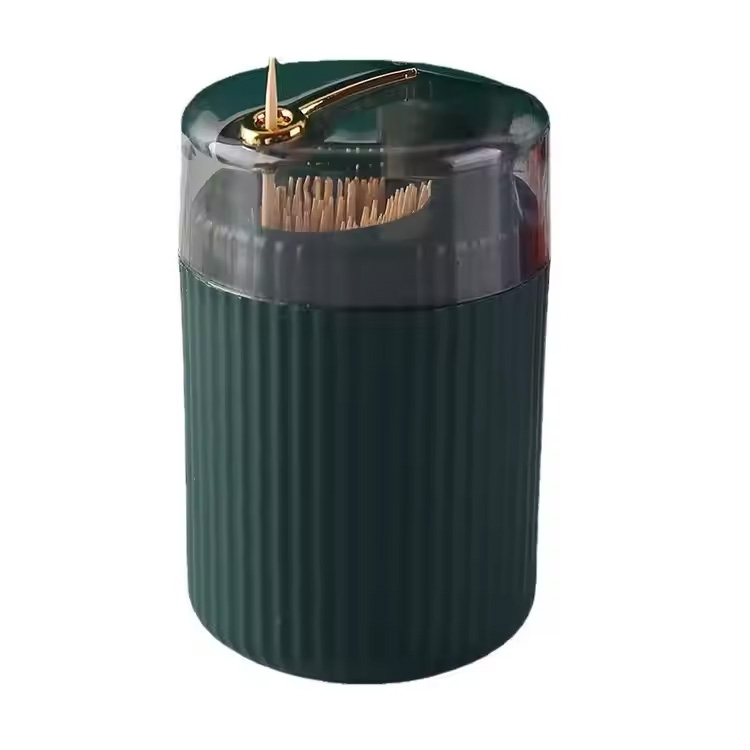 Kotak Penyimpanan Dispenser Tipe Dorong Tempat Tabung Tusuk Gigi