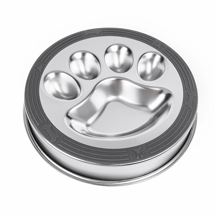 Mangkuk Anjing Menampilkan Mangkuk Makan Makanan Non-Slip Silicone Dog Food