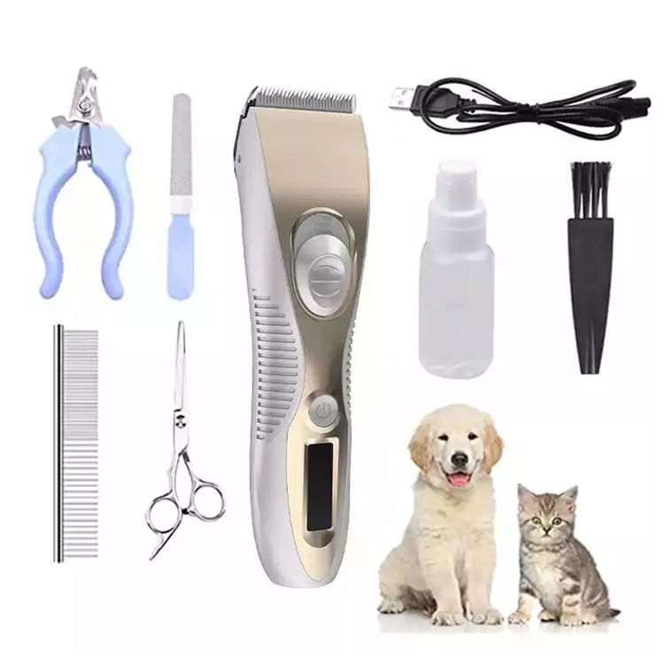 Cordless Pet Grooming Clipper Kit Pemangkas Rambut Anjing