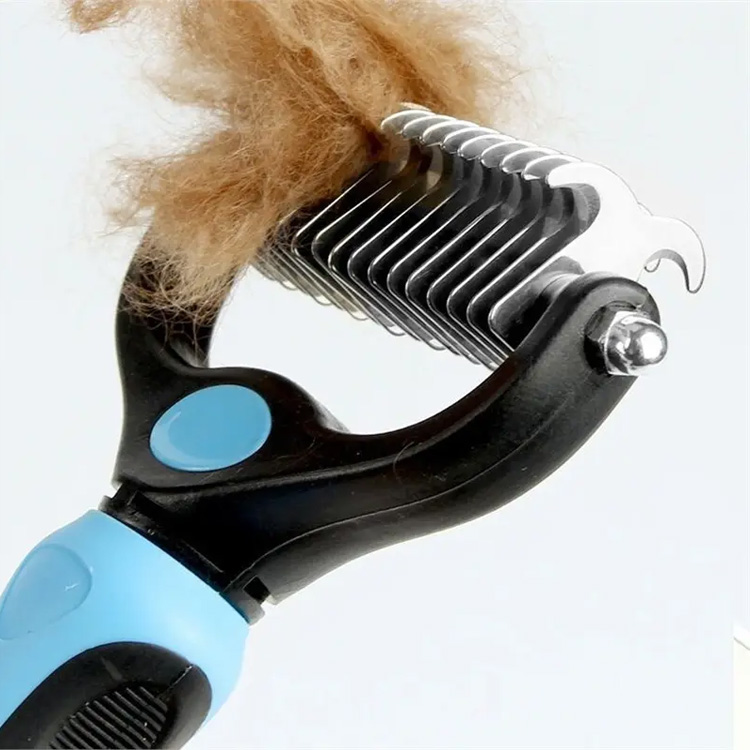 Double Sided Deshedding Dematting Grooming Brush Comb