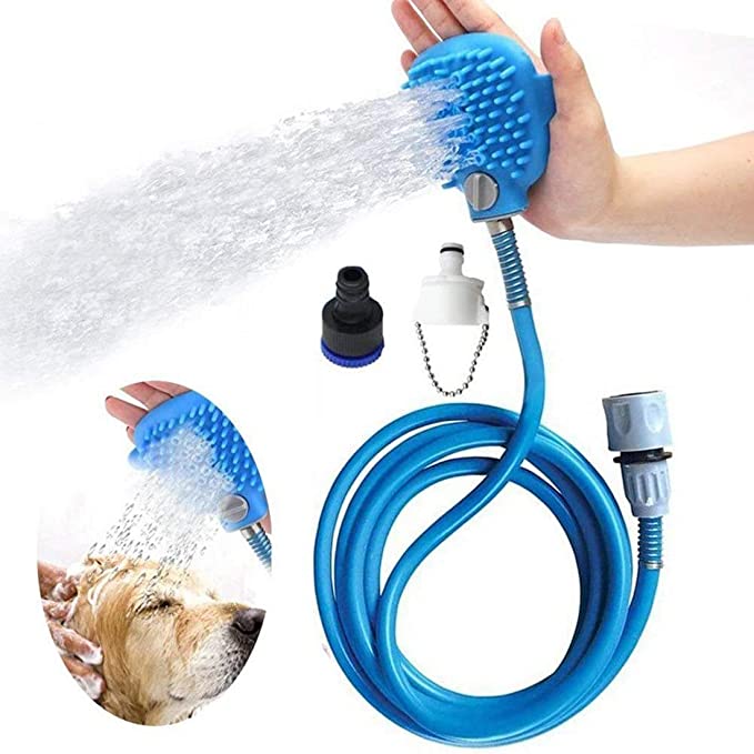 Sikat Cuci Mudah Pet Bathing Tool Dog Shower Sprayer