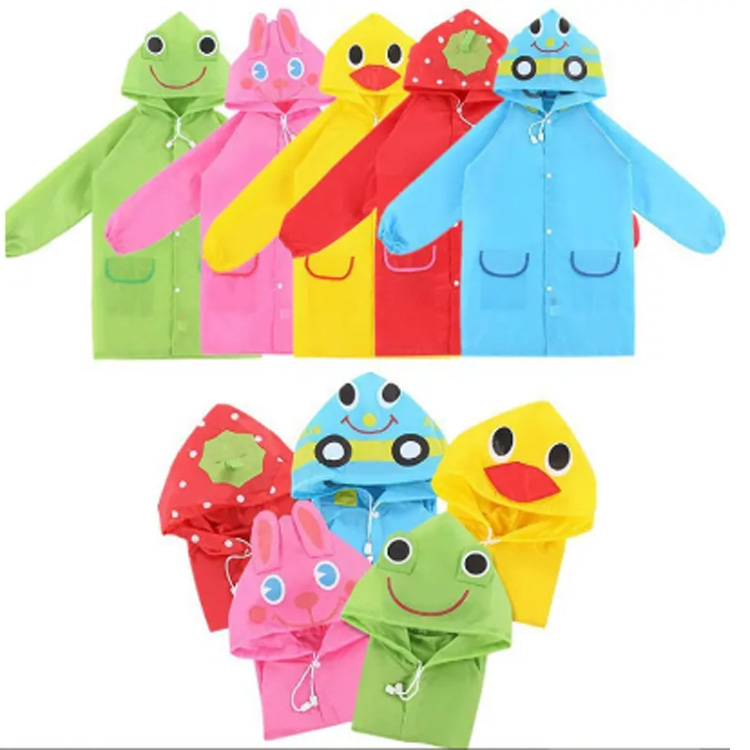 Kartun Waterproof Kartun Hewan Anak Jas Jas hujan