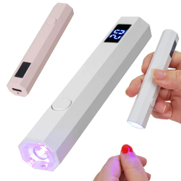 Lampu manikur genggam dengan lampu pemanggangan mini display digital