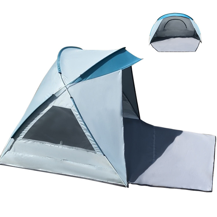 Tenda Pantai Luar Ruangan Glamping Pembukaan Cepat 4 Dewasa Berkualitas Tinggi