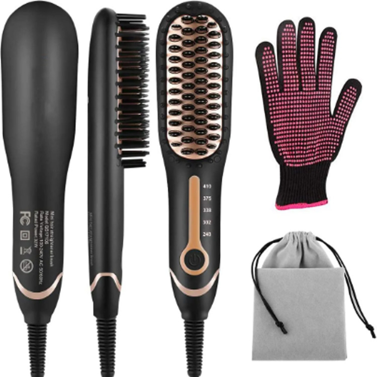 Kuas besi hot sisir keramik penata rambut pelurus listrik