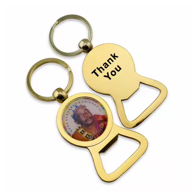 Logo Logam Key Custom Key Ring Bir Rantai Kunci