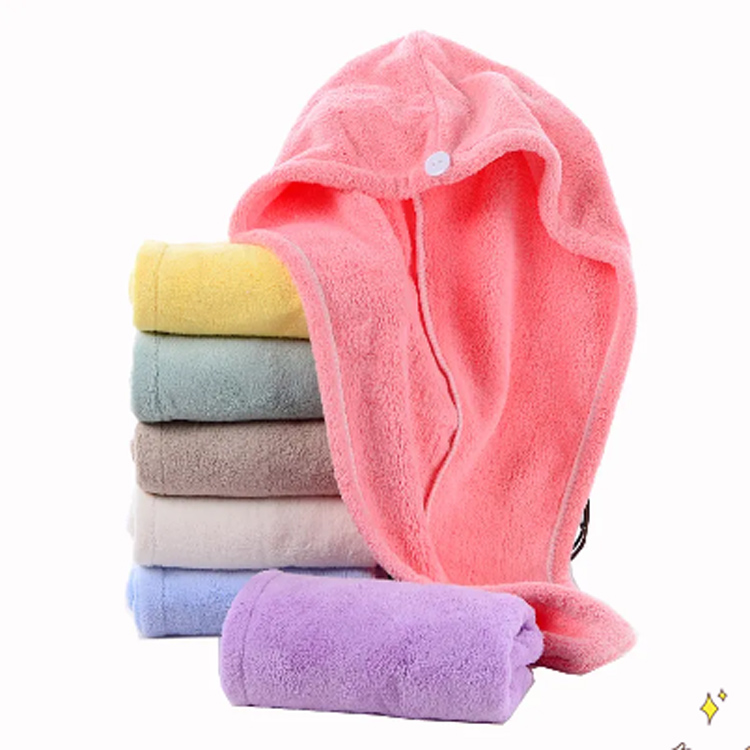 Microfiber untuk wanita Salon Lembut Pengering Rambut Handuk Handuk Torban