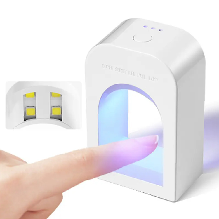 Mesin terapi pintu kuku mini melekat lampu pengering lem