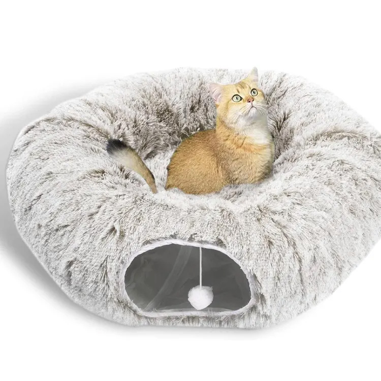 Terowongan multi -fungsional dengan terowongan kucing tabung musim dingin tempat tidur