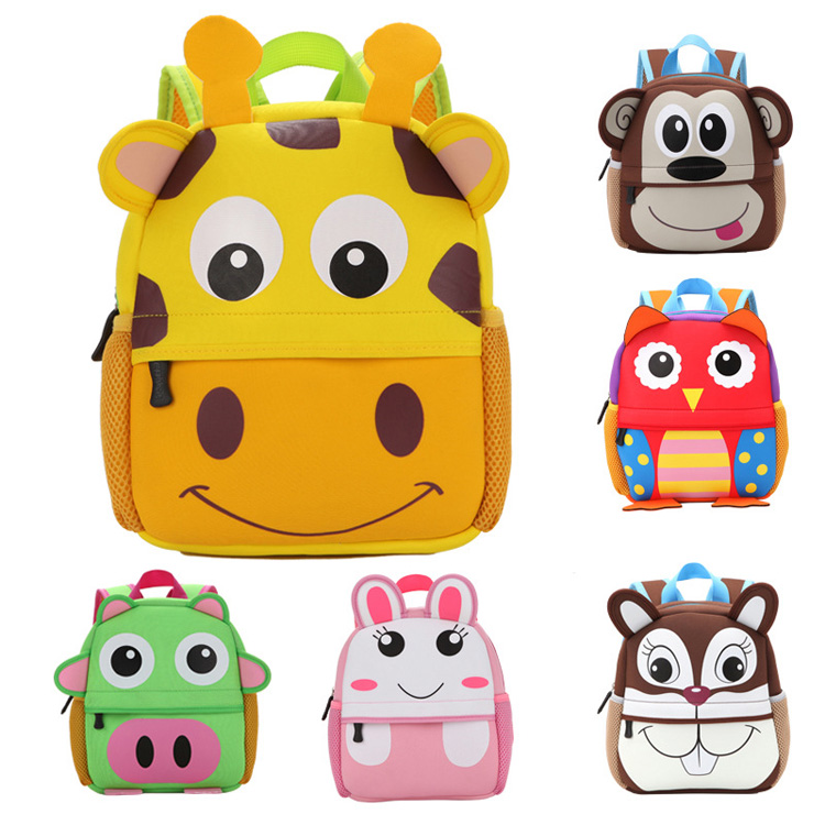 Tas Sekolah Neoprene Anak TK Kartun Ransel