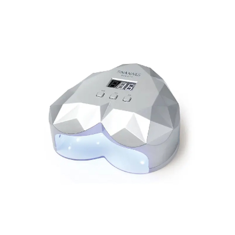 Smart White dan Silver Heart Bentuk Hati Baru Lampu Kuku LED