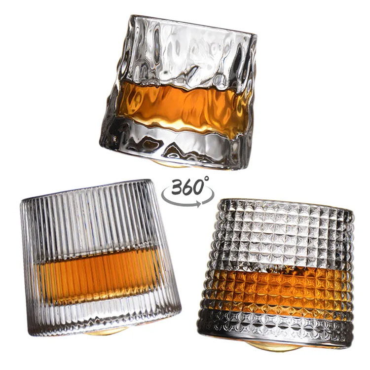 Kacamata wiski kuno Tumbler Rocks Bar Glass