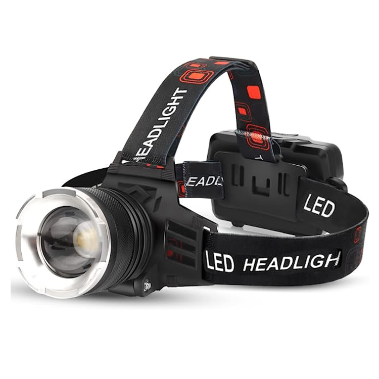 Luar Ruangan Adjustable Zoom Headlamp LED Lampu Kepala Isi Ulang