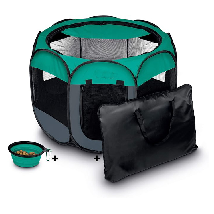 Outdoor Portabel Lipat Kennel Puppy Tent Pet Playpen