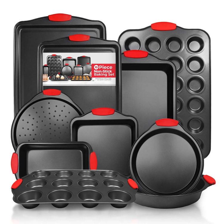 Bake Bakeware Oven Non-Stick Carbon Steel 10pcs Bakeware Set
