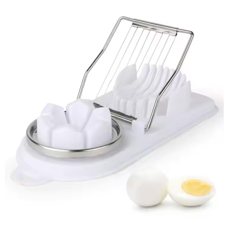 Pemotong telur rebus plastik 2 dalam 1 slicer telur untuk telur boild