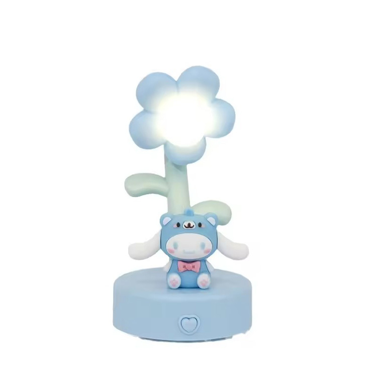 Lampu Meja Tiga Warna Anime Cinnamoroll Hadiah Kreatif Populer