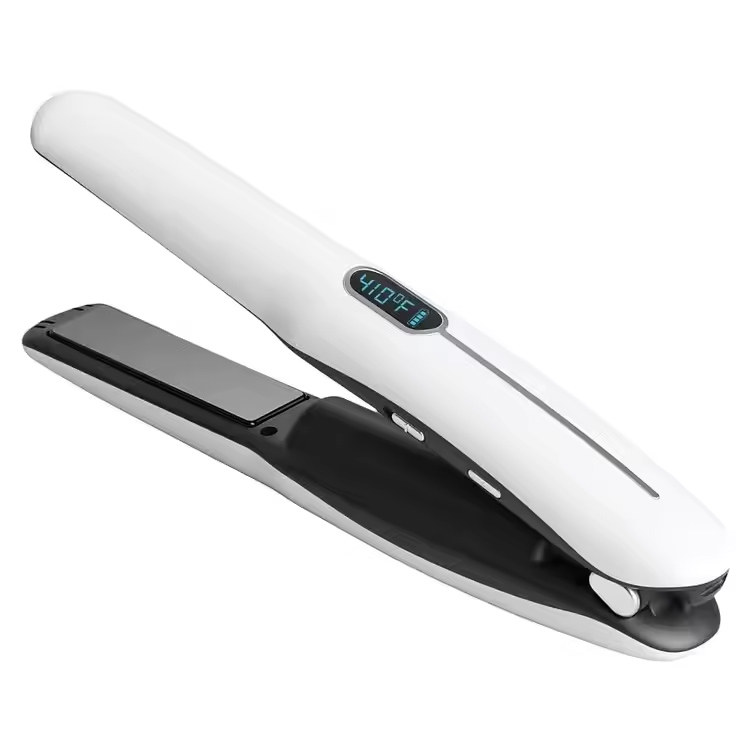 Portabel 2-in-1 mini cordless hair lurusen dan besi keriting