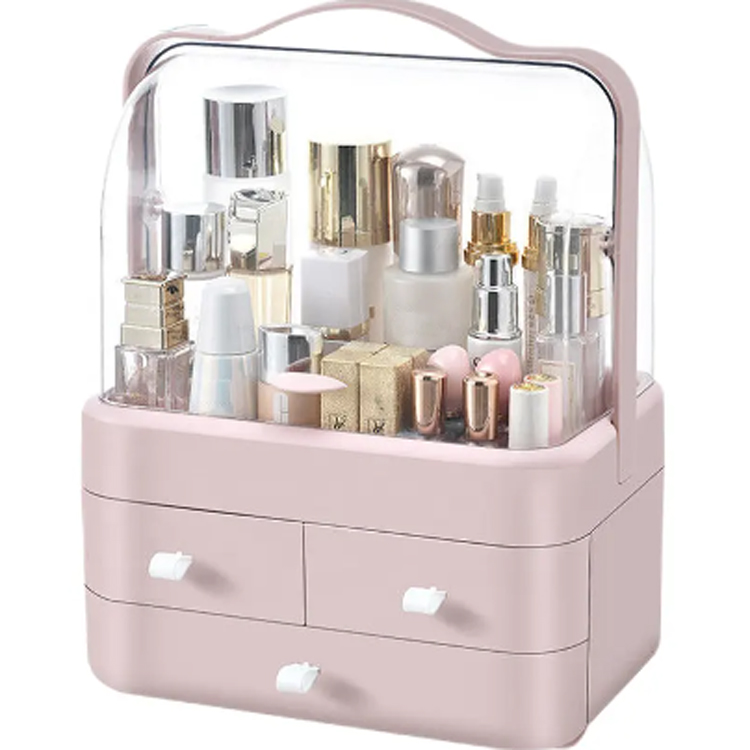 Portabel Clear Rotating Multi-Function Makeup Organizer