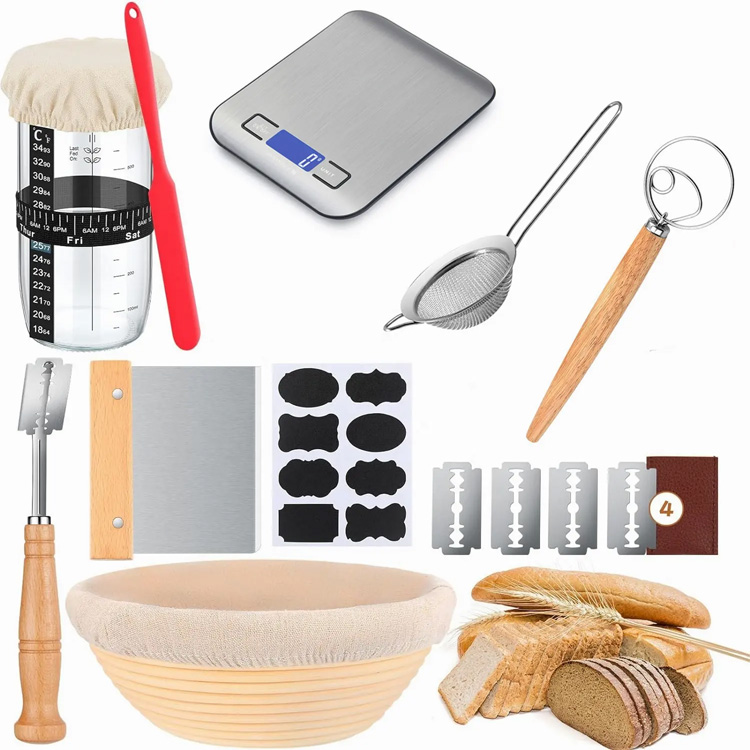 Set keranjang roti skala dapur premium skala digital