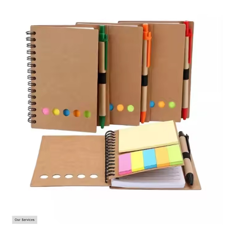 Promosi Designisasi Notebook Spiral Disesuaikan dengan Pena