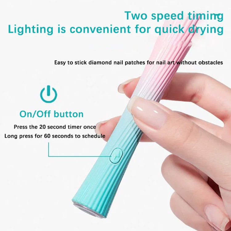 Penyimpanan Daya Kecil Mini Baking Nail Art Lampu Genggam