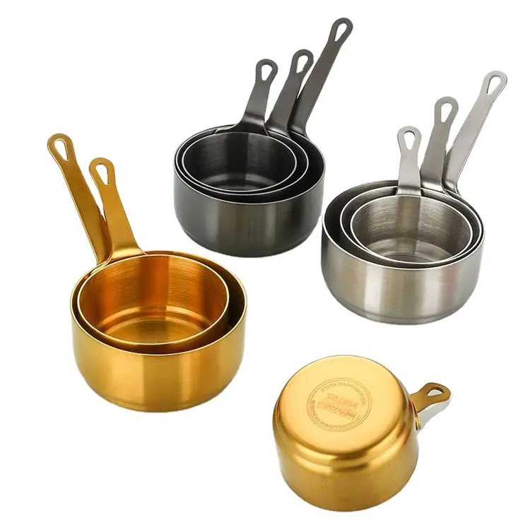 Baja Stainless Steel 304 Saus Dip Logam Mini 3pcs Sauce Cup Bowl