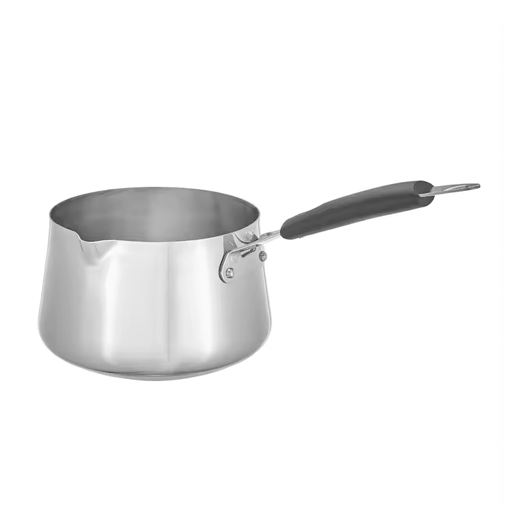 Saus Stainless Steel Triply Pan Milk Pan Steel Lid