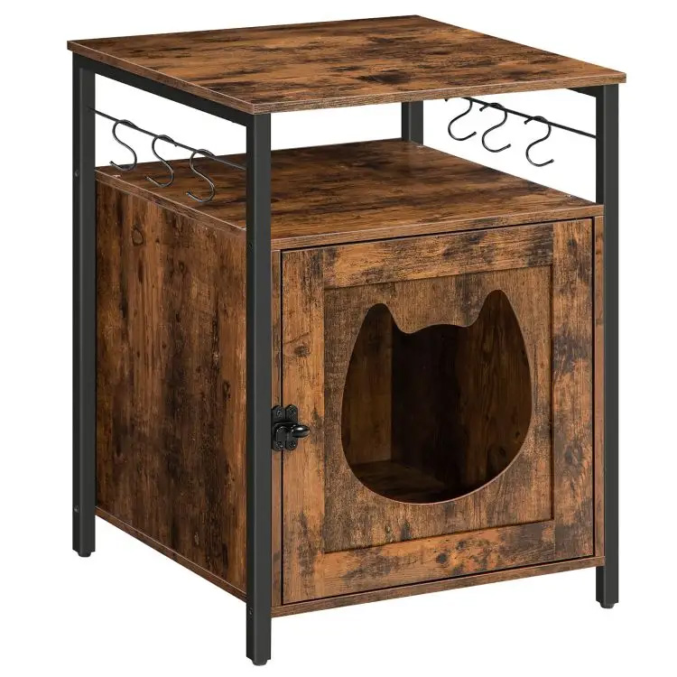 Grosir Kucing Tersembunyi Kayu Kayu Kondominium Toilet Pet Furniture