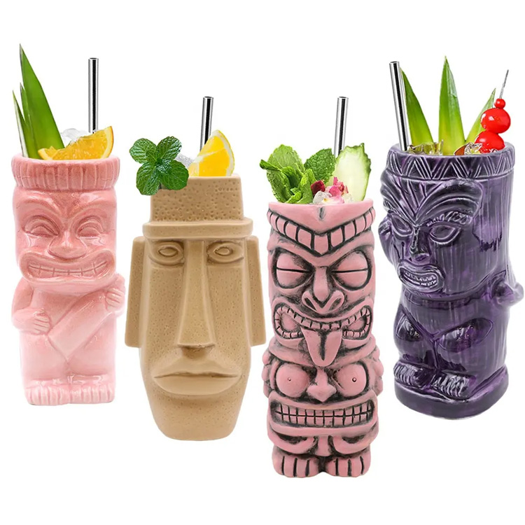 Grosir cangkir kacamata Hawaii Handmade Tinggi Tinggi