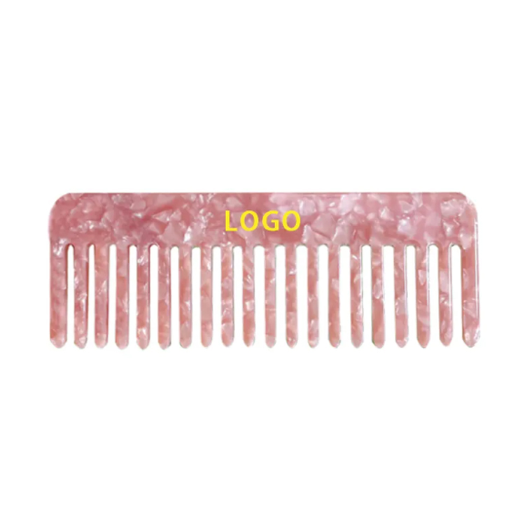 Grosir Square Straight Hair Acetate Custom Wide Combs