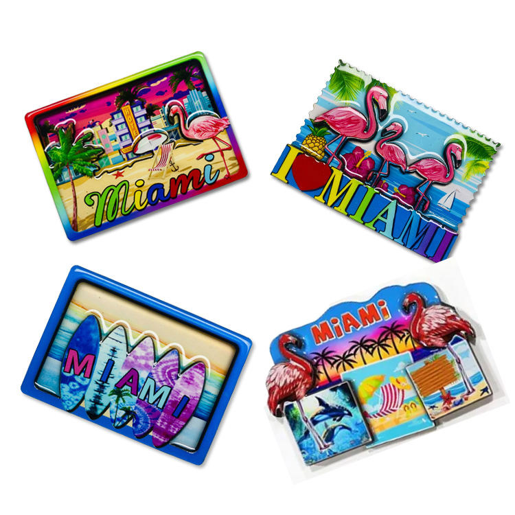 Magnet Kulkas Suvenir Tanda Jalan Nama Kota Kota Kayu